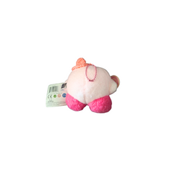 Peluche Kirby Con Gorrito Rosa Y Paleta