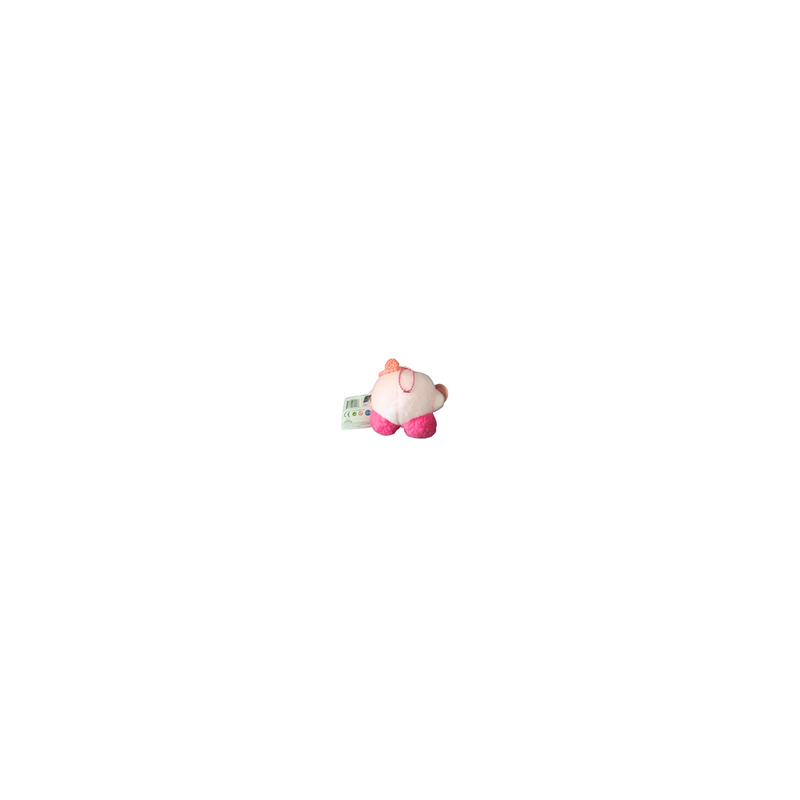 Peluche Kirby Con Gorrito Rosa Y Paleta