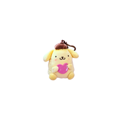 Peluche Llavero Pompompurin Corazón Rosa